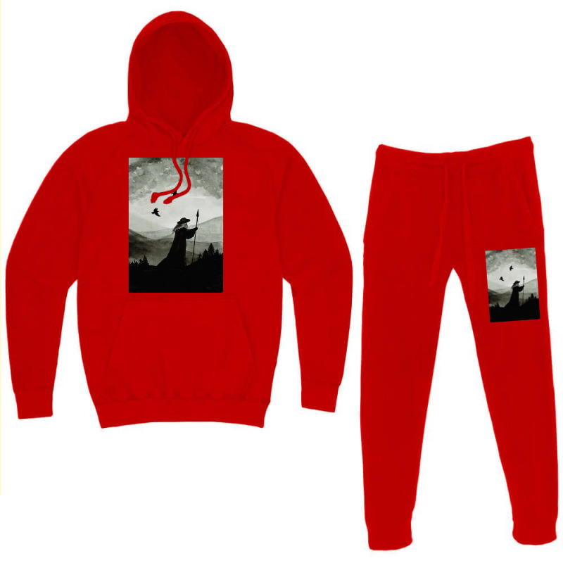 Odin Huginn And Muninn  Nature Funny Hoodie & Jogger Set | Artistshot