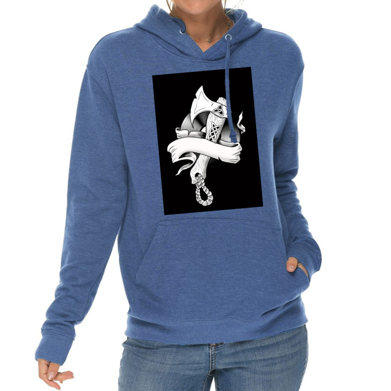 Viking Ax Music  Aesthetic Cute Lightweight Hoodie | Artistshot