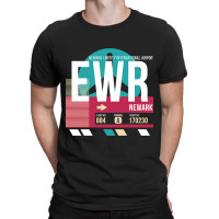 Newark, New Jersey (ewr) Airport Code Baggage Tag T-shirt | Artistshot