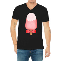 Ice Cream Lover Watercolor V-neck Tee | Artistshot