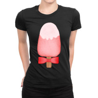 Ice Cream Lover Watercolor Ladies Fitted T-shirt | Artistshot