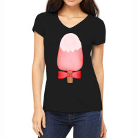 Ice Cream Lover Watercolor Women's V-neck T-shirt | Artistshot