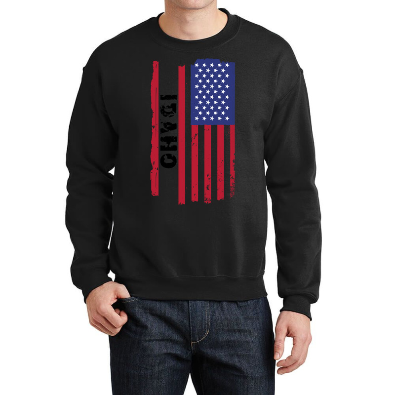 Awesome Idaho Usa United States America American Flag For A Birthday O Crewneck Sweatshirt | Artistshot