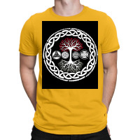 Viking Norse Mythology Tree Design Gift  Stars Retro T-shirt | Artistshot