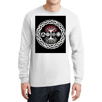 Viking Norse Mythology Tree Design Gift  Stars Retro Long Sleeve Shirts | Artistshot