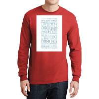 Shipping Forecast As Heard Of Radio 4  Retro Quote 80s Long Sleeve Shirts | Artistshot