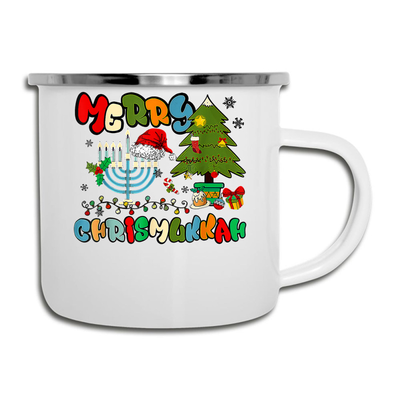 Merry Chrismukkah Hanukkah Jewish Chanukah Menorah Family T Shirt Camper Cup | Artistshot