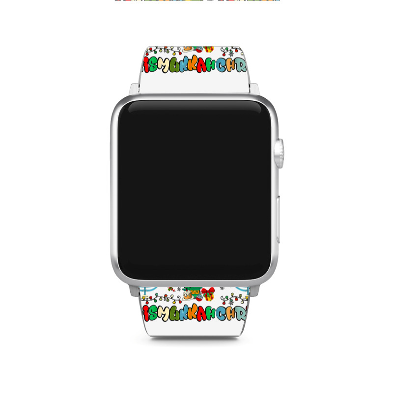 Merry Chrismukkah Hanukkah Jewish Chanukah Menorah Family T Shirt Apple Watch Band | Artistshot