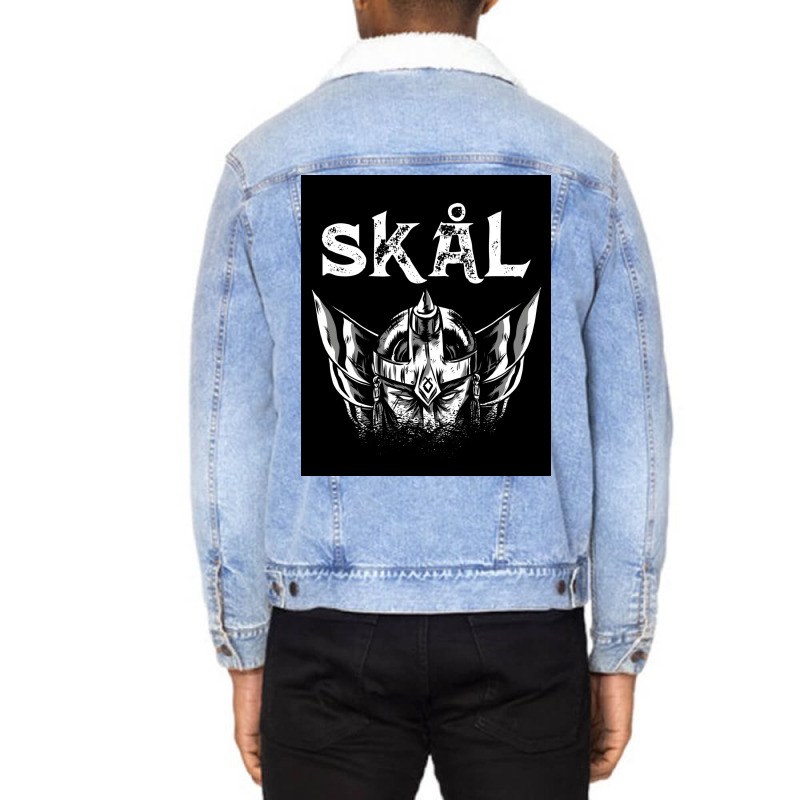 Skal Viking Drinking  Boy Unisex Sherpa-lined Denim Jacket | Artistshot