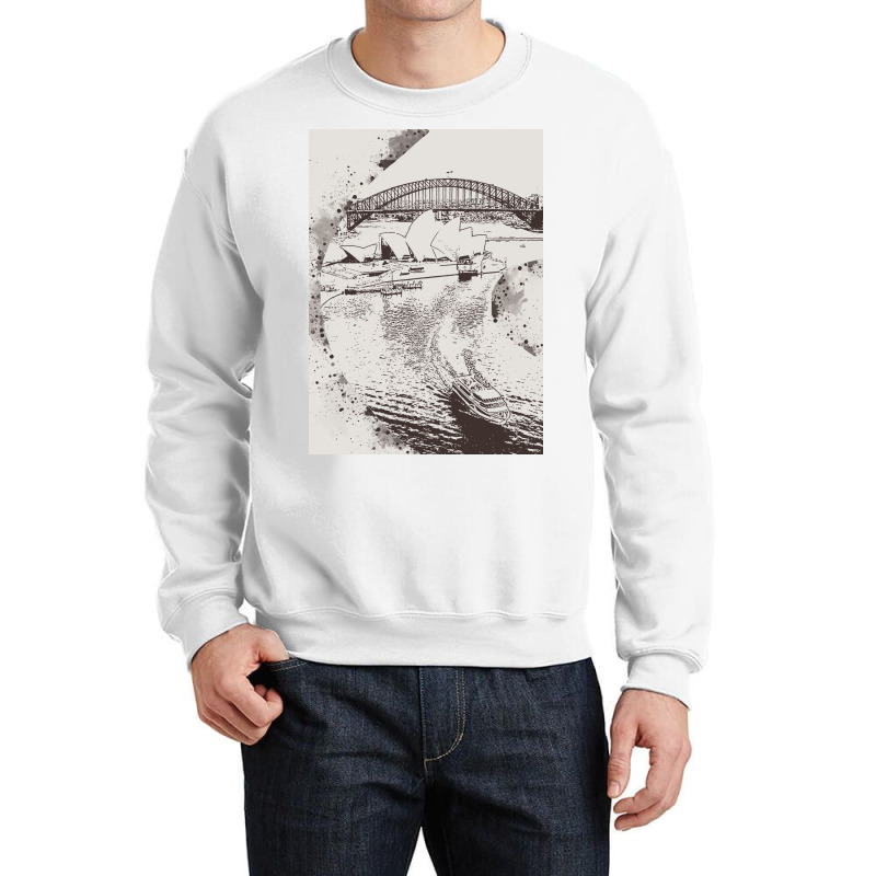 Sydney Landmark Crewneck Sweatshirt | Artistshot