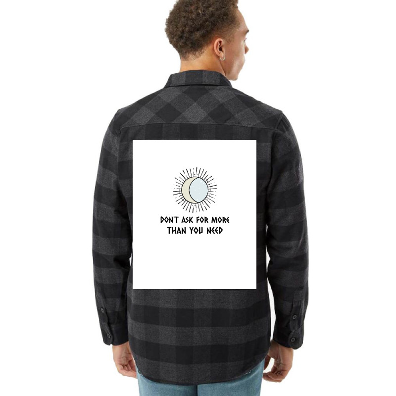 Viking Quote Moon In Sun  Blue Flannel Shirt | Artistshot