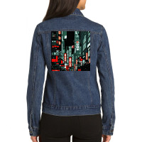 City Photo Ladies Denim Jacket | Artistshot