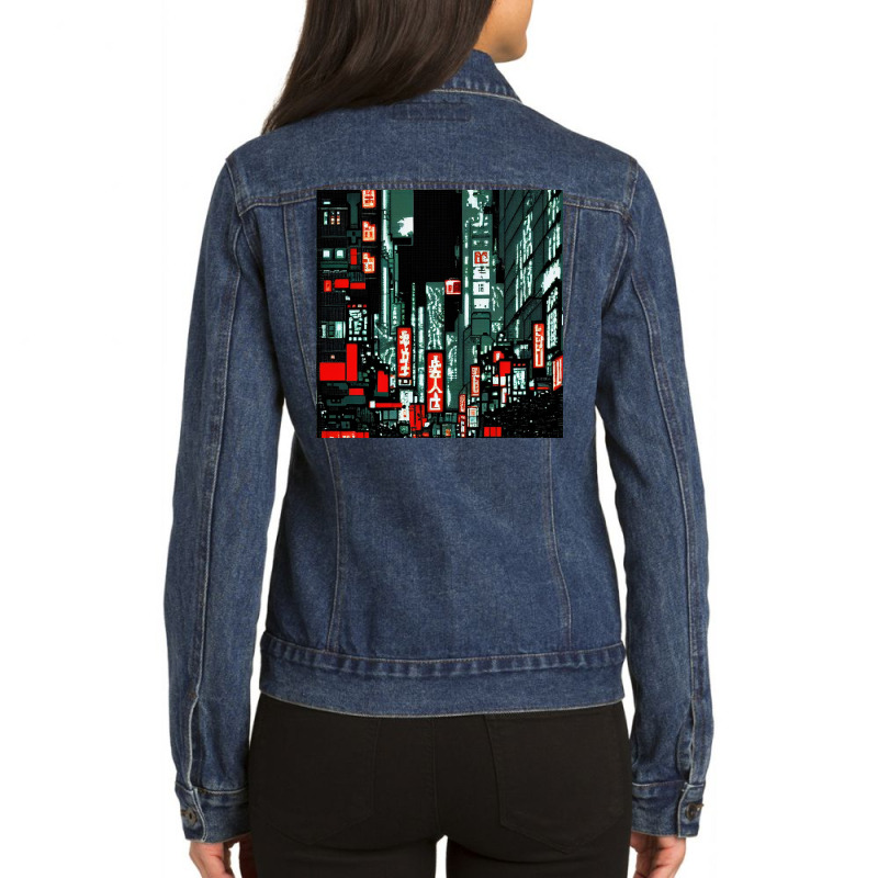 City Photo Ladies Denim Jacket by TheDol | Artistshot