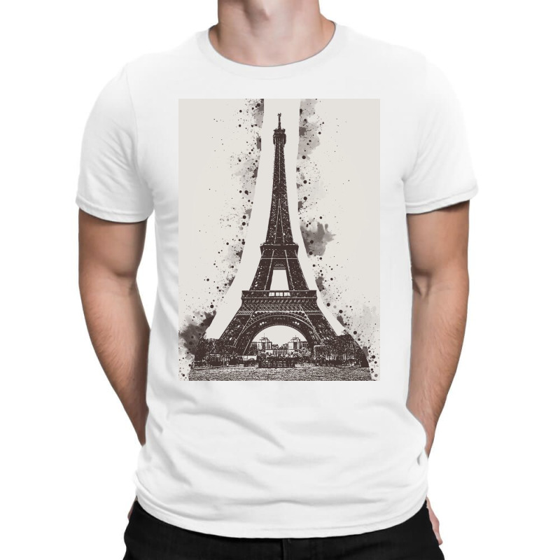 Paris Eiffel Landmark T-shirt | Artistshot