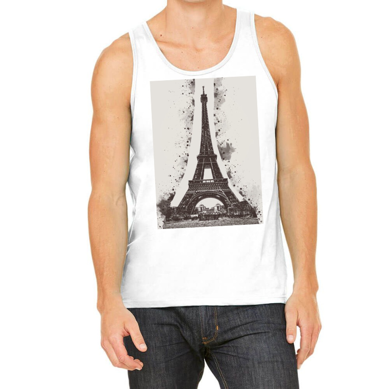 Paris Eiffel Landmark Tank Top | Artistshot