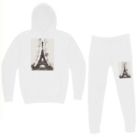 Paris Eiffel Landmark Hoodie & Jogger Set | Artistshot