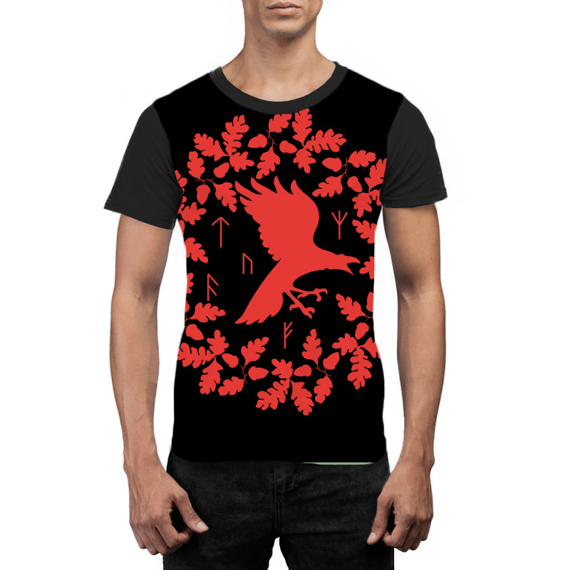 Viking Raven Rednorse Warrior Bird Warriors Roots Crow  Yellow Nature Graphic T-shirt | Artistshot