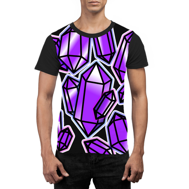 Amethyst Quartz Graphic T-shirt by genuinelyseriously4 | Artistshot