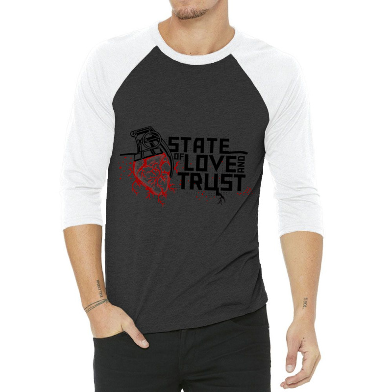 State Of Love And Trust Classic 3/4 Sleeve Shirt | Artistshot