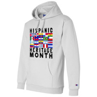 Latino American Hispanic Heritage Month Latin Flags 2021 T Shirt Champion Hoodie | Artistshot