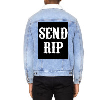 Send Rip Poster Cool (1) Unisex Sherpa-lined Denim Jacket | Artistshot