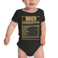 Awesome And Funny Nutrition Label Box Boxing Boxer Boxers Saying Quote Baby Bodysuit | Artistshot