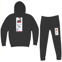 Belgrade Boarding Pass Hoodie & Jogger Set | Artistshot