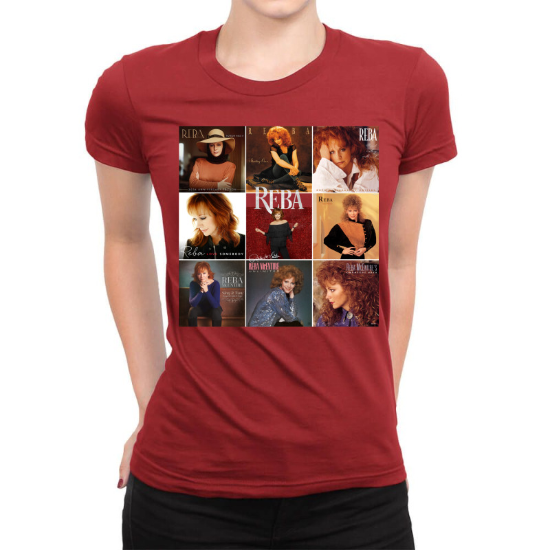 Reba All Greatest Albums Ladies Fitted T-Shirt by kryzgeuddax | Artistshot