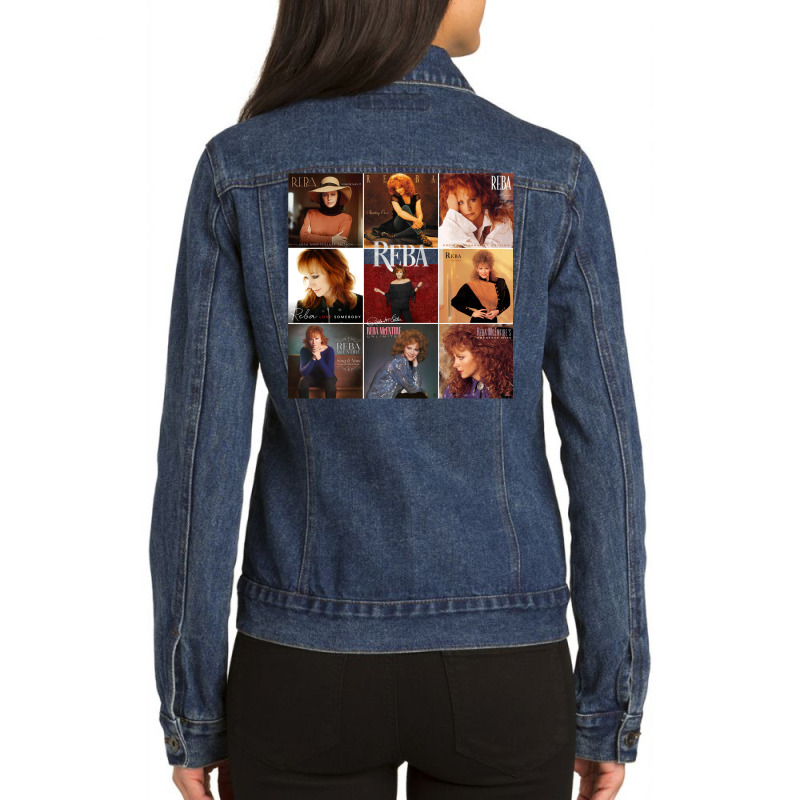 Reba All Greatest Albums Ladies Denim Jacket by kryzgeuddax | Artistshot