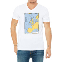 Uk Shipping Forecast Map  Nostalgia 80s Cute V-neck Tee | Artistshot