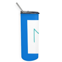 Viking Norse Rune Ehwaz Simple Turquoise Amp White  Cute Green Skinny Tumbler | Artistshot