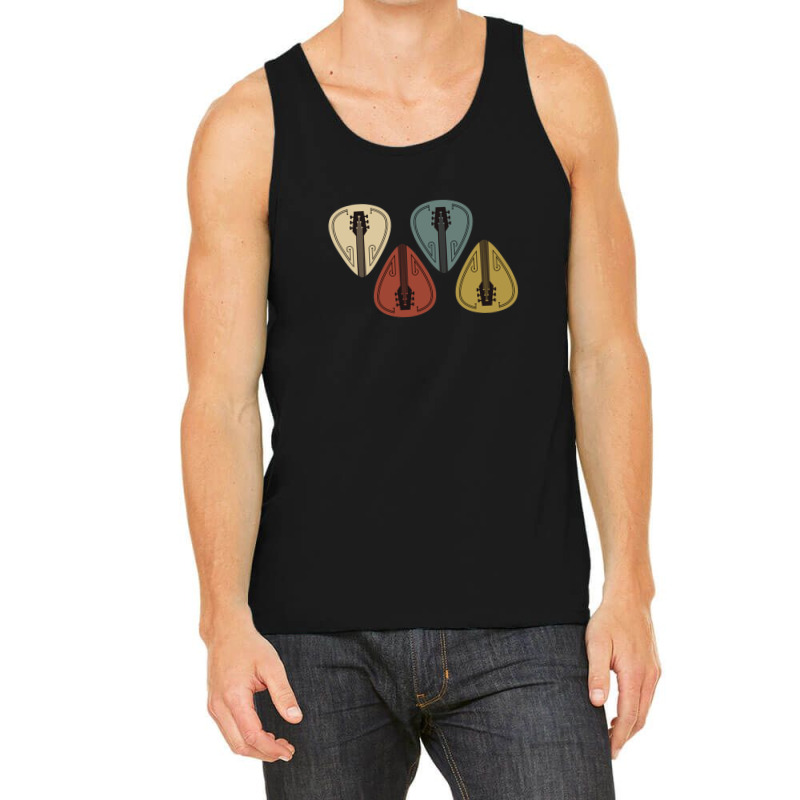 Retro Guitar Pick Guitarist Tank Top by ChristopherLloydDuback | Artistshot