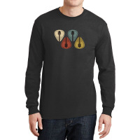 Retro Guitar Pick Guitarist Long Sleeve Shirts | Artistshot