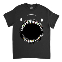 Funny Shark Face With Light Xmas Tshirt Christmas Classic T-shirt | Artistshot