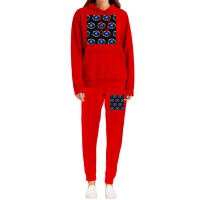 Space Fed Planets Emblem With Stars Repeating Pattern Poster Cool (1) Hoodie & Jogger Set | Artistshot