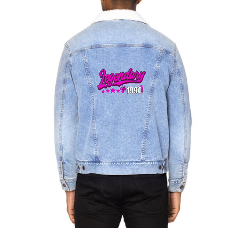 Kopie Von Surfing Paradise Miami 17 Unisex Sherpa-lined Denim Jacket | Artistshot