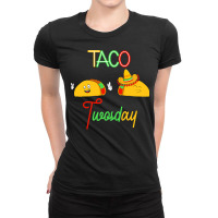 Food Lovers T  Shirt Taco Time Ladies Fitted T-shirt | Artistshot