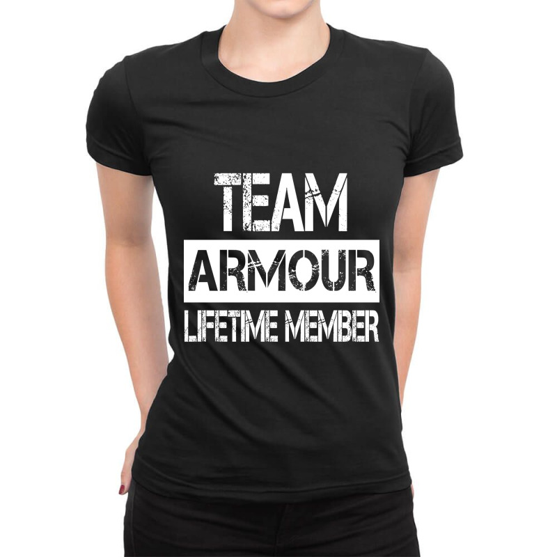 Armour Name Team Armour Lifetime Member Ladies Fitted T-Shirt by jauntdemant049 | Artistshot