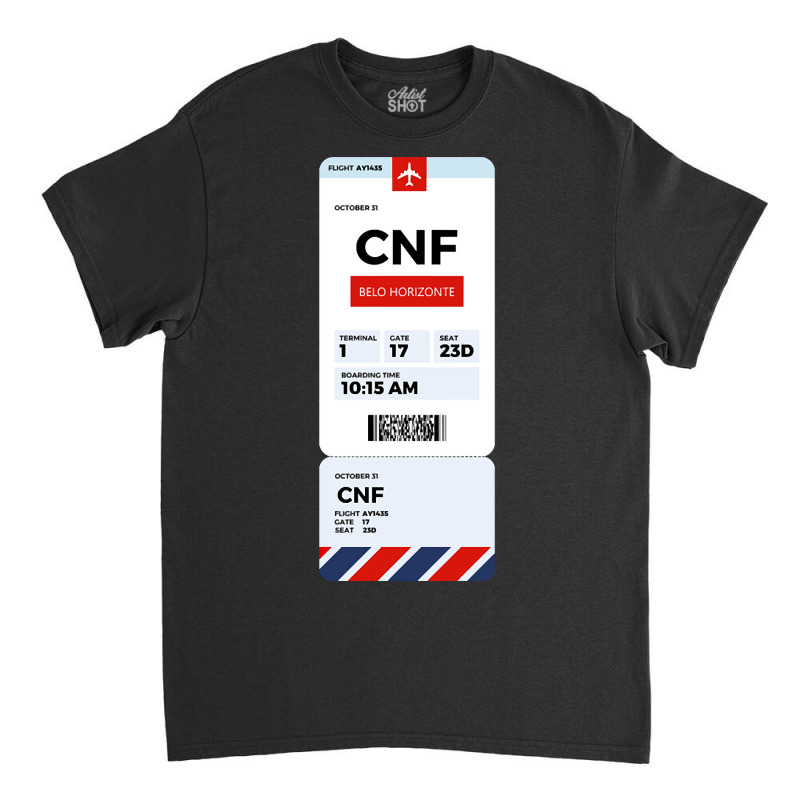 Belo Horizonte Boarding Pass Classic T-shirt | Artistshot