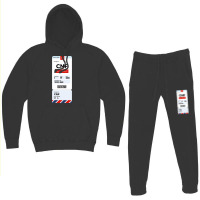 Belo Horizonte Boarding Pass Hoodie & Jogger Set | Artistshot