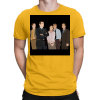 The Office Cast Sticker Poster Red (1) T-shirt | Artistshot