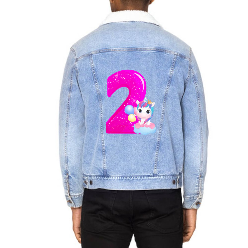 Kopie Von Surfing Paradise Miami 29 Unisex Sherpa-lined Denim Jacket | Artistshot