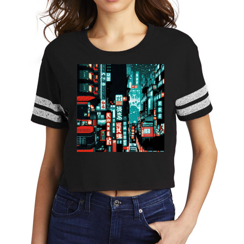 City Night Scorecard Crop Tee by TheDol | Artistshot