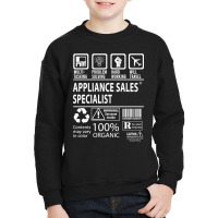 Appliance Sales Specialist - Multitasking Youth Sweatshirt | Artistshot