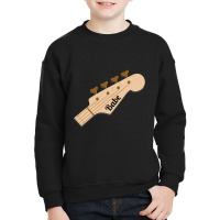 Bass Babe On Bass Guitar Headstock Youth Sweatshirt | Artistshot