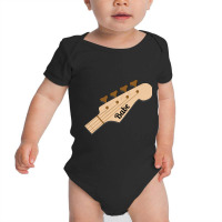 Bass Babe On Bass Guitar Headstock Baby Bodysuit | Artistshot