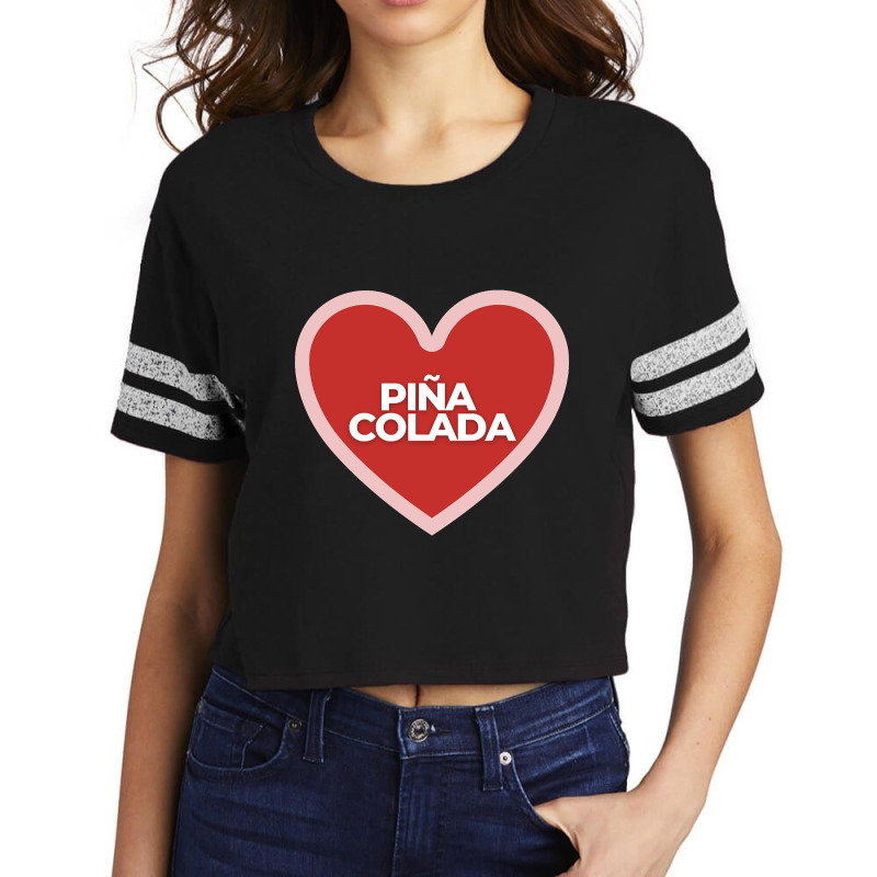 I Heart Pina Colada Scorecard Crop Tee by trampolinnervous53 | Artistshot