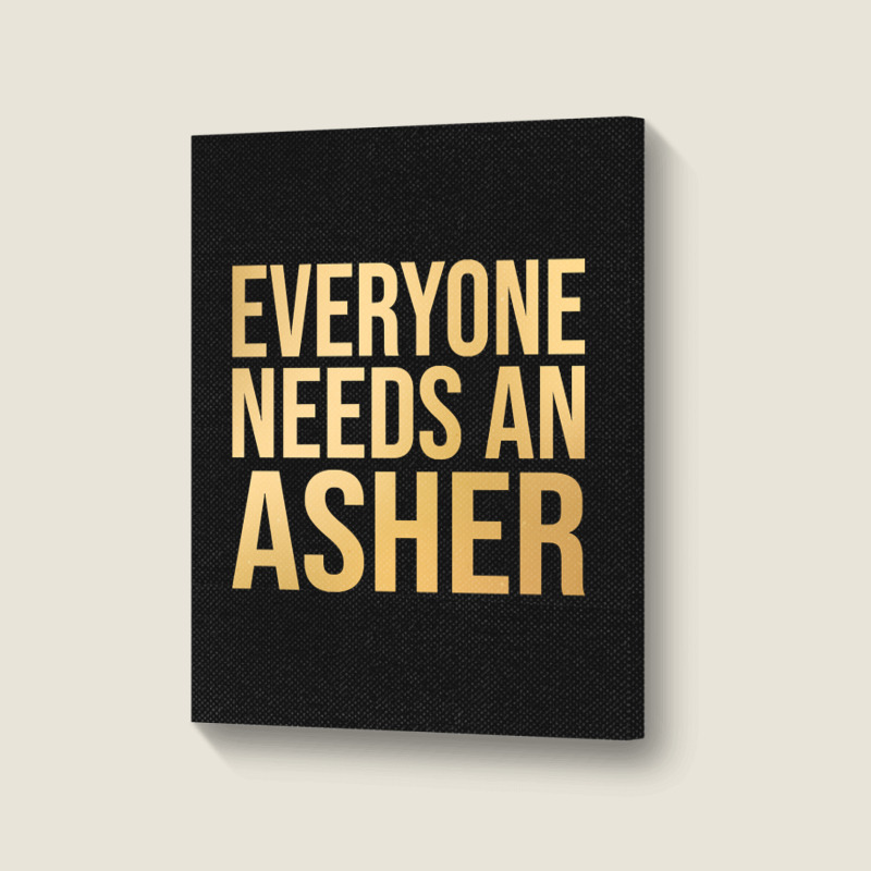 Asher Name-fkntm Portrait Canvas Print | Artistshot