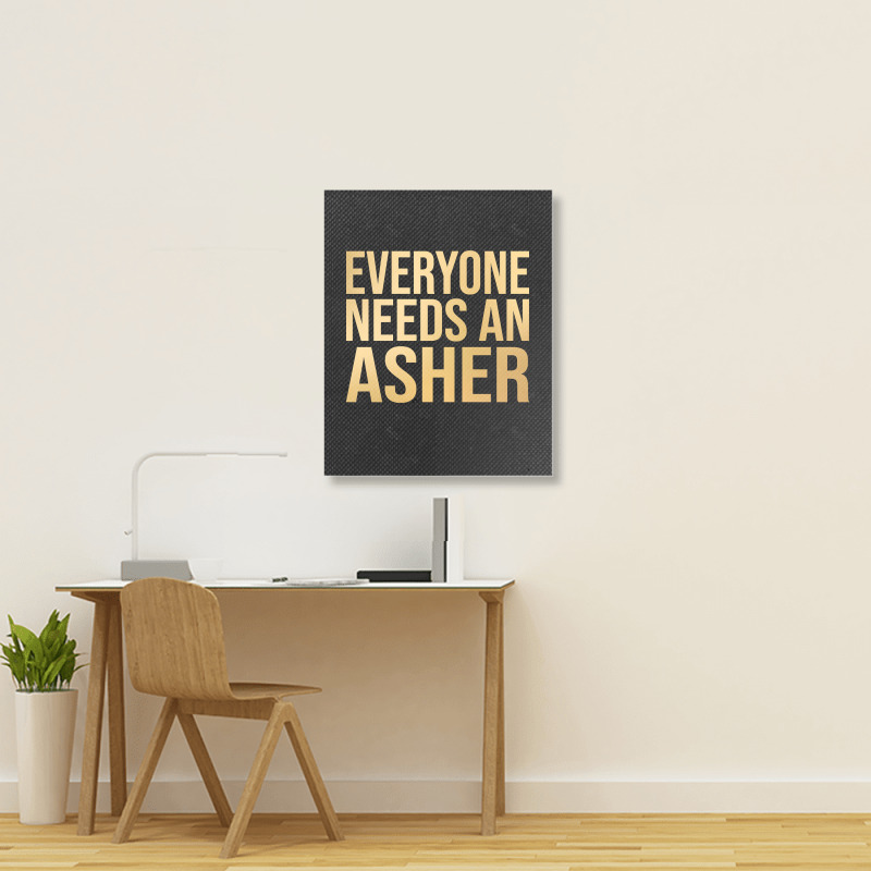 Asher Name-fkntm Portrait Canvas Print | Artistshot