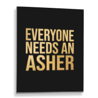 Asher Name-fkntm Metal Print Vertical | Artistshot